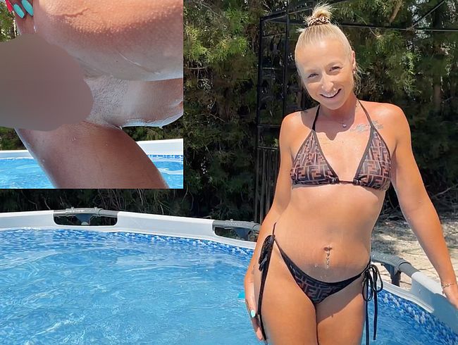 Fremdfi** Fast erwischt im Pool: Ihr Kerl fi**t mich dreckig und spri**t mir in die Fresse
